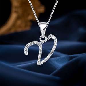 Dainty Jewelry <span class=keywords><strong>Pendentif</strong></span> Initial <span class=keywords><strong>L</strong></span> en argent sterling 925 avec lettre <span class=keywords><strong>L</strong></span> Moissanite certifiée GRA Cadeau personnalisé pour elle - Product Image 2