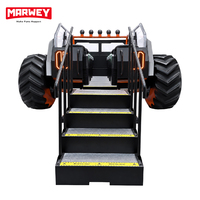 MARWEY Simulateur de course VR 6 joueurs avec mouvement 360°, machine d'arcade Monster Truck pour usage commercial
