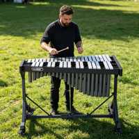 DF-ZY37 3 Octaves Alloy Aluminum Handmade Adjustable Xylophone C5-C8 Professional Percussion Instrument Rubberwood Frame Hard