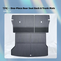 Tapis de protection arrière et tapis de coffre en TPE épaissi imperméable, compatible avec les accessoires BYD Titanium 7 Ti7