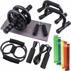 Kit de 12 Piezas para Ejercicios de Gimnasio en Casa, Rodillo Abdominal de Plástico Ecológico y Resistente para Entrenamiento Muscular - Product Image 1