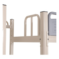 Échelle intégrée et garde-corps Lit mezzanine en fer forgé facile d'accès avec bureau pour les dortoirs scolaires et les appartements Lit en métal épais