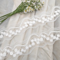 Nouvelle dentelle en maille à sequins étincelants en laine douce et moelleuse, garniture guipure pour vêtements, accessoires et chemises pour hommes et femmes