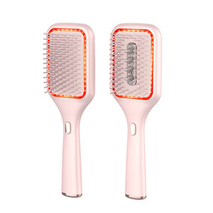 Brosse de massage du cuir chevelu avec lumière rouge, vibrations et coussin d'air pour les soins capillaires et le traitement du cuir chevelu - Product Image 1