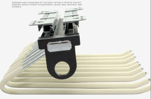 Porte-pantalons coulissant multifonctionnel à montage supérieur pour armoire, accessoires d'armoire - Product Image 4