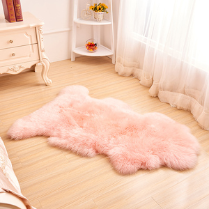 Alfombra Rosa <span class=keywords><strong>de</strong></span> Lana Real, Alfombra <span class=keywords><strong>de</strong></span> Piel <span class=keywords><strong>de</strong></span> Oveja <span class=keywords><strong>de</strong></span> Alta Calidad <span class=keywords><strong>para</strong></span> el Hogar, Alfombra Esponjosa Hecha a Mano a <span class=keywords><strong>Precio</strong></span> <span class=keywords><strong>de</strong></span> Fábrica - Product Image 1