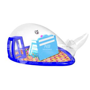 Inflable Comercial Transparente de PVC, Brincolín Infantil con Forma de Ballena, Carpa de Burbujas de Cristal, Parque de Bolas Oceánicas para Interiores - Product Image 4