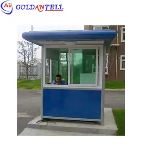 Customized Easy Installation Sandwich Panel / Steel individual guard cabins fully equipped modular homes