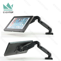 LST08 Support de table de sécurité pour tablette articulée à usage intensif Bras de table pivotant pour tablette Support de table pour tablette VESA Support de tablette
