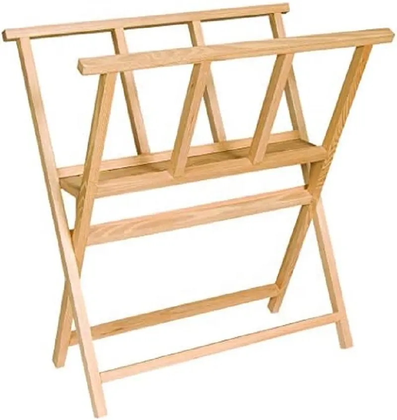 Creatief Merk Opvouwbaar Hout Groot Print Rack - Perfect Voor Weergave Van Canvas, Kunst, Prints Kunstwerk Hout Display Rack