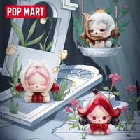 Figuras Miniatura Coleccionables de la Serie Cuatro Actos de Flores de MART PVC Bubble Bean SKULLPANDA, Caja Sorpresa, Adorno de Juguete Lindo