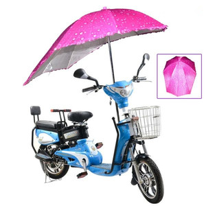Parapluie manuel droit imperméable pour moto, voiture, scooter avec protection solaire et housse de pluie - Product Image 2