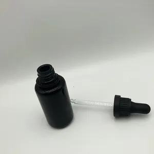 30ml Glass Dropper Bottle New Material Violet Black Glass 30ml 50ml Dropper Bottle