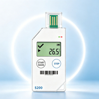 Potmagic S200 Yazılım Yeniden Yapılandırılmış Tek Kullanımlık USB LCD Ekranlı Sıcaklık Veri Kaydedici