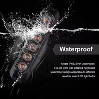 Luz Estroboscópica de Advertencia de 6 LED para Vehículos, Mini Luz LED para Parrilla Delantera, Luces Intermitentes Sincronizadas, Baliza de Emergencia, Advertencia de Peligro