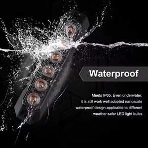 <span class=keywords><strong>Lampe</strong></span> stroboscopique d'avertissement à 6 LED clignotantes pour voiture, mini feux de calandre LED synchronisés, balise d'urgence, avertissement de danger - Product Image 3