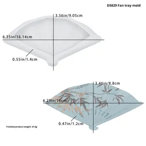 Molde <span class=keywords><strong>de</strong></span> Silicona para Abanico Decorativo Estilo Antiguo, Molde <span class=keywords><strong>de</strong></span> Yeso para Abanico, Molde para Resina Epoxi - Product Image 6