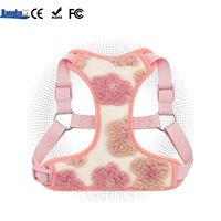 Harnais de poitrine pour chien BanabaPet, nouveau modèle automne-hiver, durable, anti-évasion, avec fleurs en peluche, pour chiens et chats universels