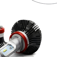 Ampoule de phare LED 10000LM 12-24V à double faisceau avec ventilateur de refroidissement H4 H7 H13 9005 9006 H11 Plug and Play