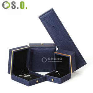 Luxury Custom Trademark Silk Interior Upscale Black Leather <b>Jewelry</b> <b>Box</b> Packaging Necklace Ring <b>Jewelry</b> <b>Box</b> - Product Image 2