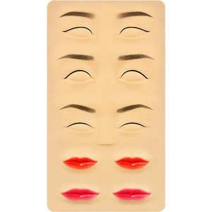 Tabla <span class=keywords><strong>de</strong></span> práctica <span class=keywords><strong>de</strong></span> maquillaje <span class=keywords><strong>de</strong></span> <span class=keywords><strong>cejas</strong></span>, maquillaje <span class=keywords><strong>de</strong></span> silicona reutilizable 5D, maquillaje cosmético, práctica <span class=keywords><strong>de</strong></span> pestañas, práctica <span class=keywords><strong>de</strong></span> ojos para entrenamiento academia - Product Image 1