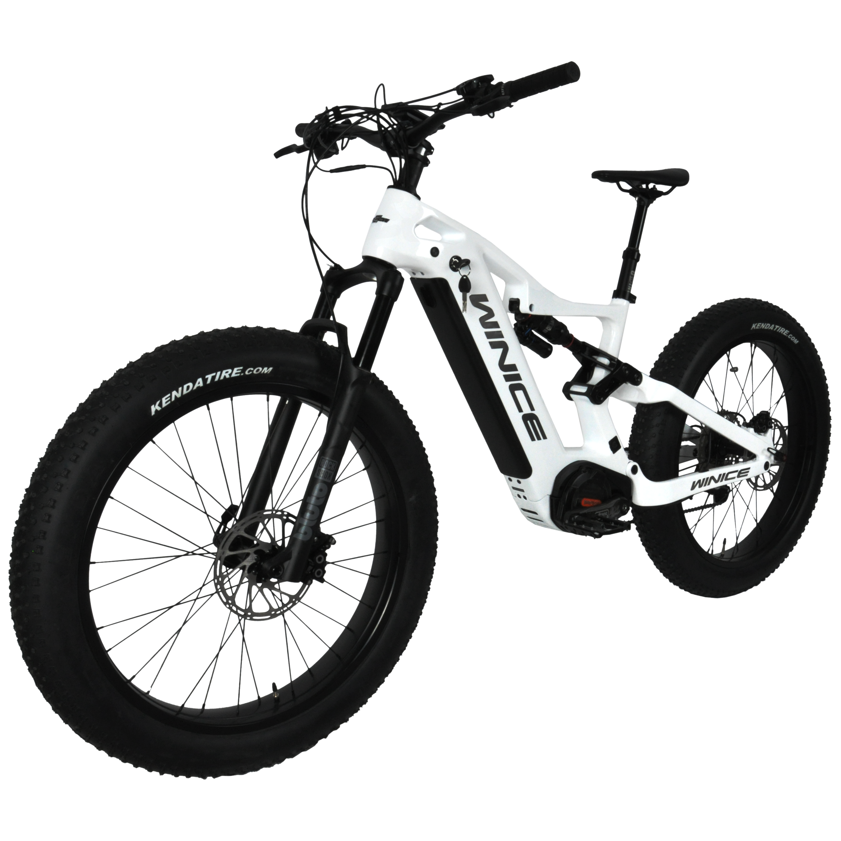 DENGFU E-BIKE sepeda salju E56 52V, sepeda ekor lembut suspensi penuh rangka karbon M620