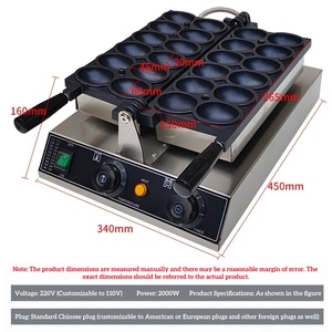 Macchina Elettrica Commerciale per Waffle a Forma di Uovo, 10 Scomparti Antiaderenti, per Negozi di Tè al Latte e Snack - Product Image 5