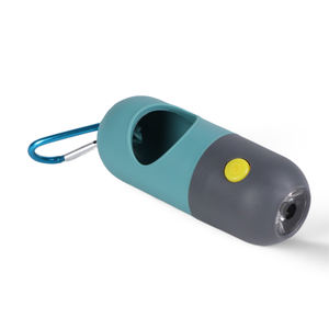 Dispensador de Bolsas para Excremento de Perro Portátil, Impermeable y Biodegradable, para Paseos al Aire Libre, con Linterna LED Integrada, Hecho de Plástico - Product Image 3