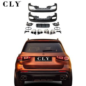 Diffuseur de voiture CLY pour Benz <span class=keywords><strong>Classe</strong></span> <span class=keywords><strong>GLB</strong></span> W247 X247 GLB180 GLB200 SUV, mise à niveau GLB45 AMG, diffuseur arrière, tuyau d'échappement, embouts de lèvre arrière - Product Image 1