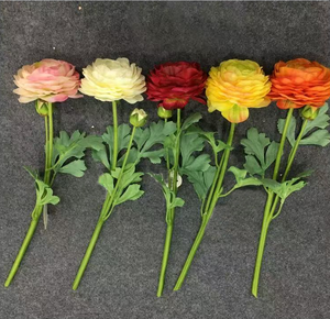 Ranunculus rosa y blanco, flor de simulación de ensueño, decoración de boda, se puede reutilizar y nunca se marchita - Product Image 6