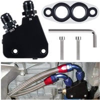 Kit d'adaptation du refroidisseur d'huile moteur - Compatible avec GM LS LS1 LS2 LS3 LS6 LS7 LS9