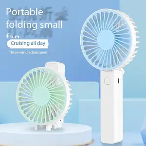 Tùy Chỉnh Mini Cầm Tay Fan Nhỏ Tiện Dụng Có Thể Gập Lại Fan Yên Tĩnh USB Có Thể Sạc Lại Pocket Cầm Tay Mini Fan Bán Buôn Quà Tặng Costom Logo