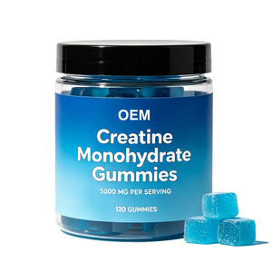 Gummies de créatine monohydrate végétaliennes OEM ODM sous marque privée 5000mg Myrtille 120 unités Sans sucre Halal Nutrition Sportive Bonbons Gommeux - Product Image 2