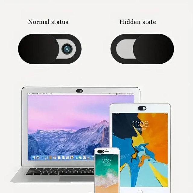 Hannuo Promotion Corporate Gift Black Ultra Thin Laptop Camera Webcam Cover Slide for Phone Laptop