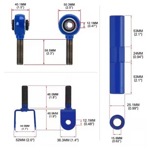 Brazo de Control Trasero Poyracing de Aluminio Azul para Nissan 240SX S13 S14 89-98, Pieza de Mejora de Suspensión - Product Image 5