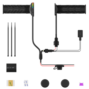 Calentadores de Manillar para <span class=keywords><strong>ATV</strong></span> de Invierno, 12V, 22mm, de Goma, con 5 Niveles de Calefacción y Doble Interruptor para Conducción en Clima Frío - Product Image 5