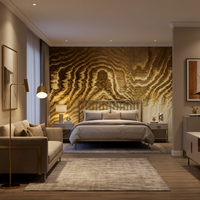 Papier peint mural en marbre d'agate dorée imperméable, texture métallique luxueuse, pour salon, chambre à coucher, décoration intérieure