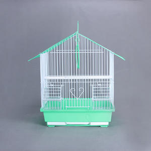 Eco-friendly in metallo solido piccolo gabbia per uccelli con vassoio di plastica per pappagalli Bago pelle di tigre peonia Design all'ingrosso gabbia per animali domestici - Product Image 5