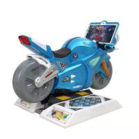 Machine de jeu vidéo d'arcade de course de motos de luxe pour enfants, à monnayeur