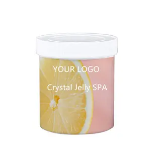 OEM özel LOGO ayak cilt bakım tozu masaj jöle pedikür limon kristal çamur jöle için ayak banyosu Spa