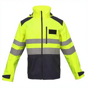 Veste de sécurité haute visibilité imperméable en polyester pour homme LX, classe 3 ANSI, EN ISO 20471 classe 3, bande réfléchissante, logo personnalisé - Product Image 3