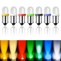 Non Polaire AC DC 6V 6.3V BA9S T4W # 44 # 47 ampoules LED F10 à culot non polarisé pour machine de flipper, blanc et bleu