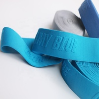 HENGDA personnalisé couleur nylon doux brodé en relief Logo ceinture élastique sangle pour hommes boxeurs slip pantalon