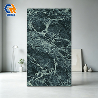 Carreaux de porcelaine imitation pierre moderne 600x1200mm 9mm Brillant Antibactérien Résistant aux acides Résistant à l'usure Intérieur Appartement Chambre
