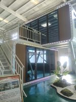 Maison préfabriquée Apple Cabin à deux étages, structure en acier isolée, bâtiment modulaire, maison préfabriquée pour habitation