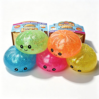 Jouet sensoriel anti-stress en forme de boulette, jouet à presser moelleux, couleur mystère, cadeau surprise pour enfants