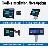 Pantalla Táctil Capacitiva Industrial Todo en Uno, 27 Pulgadas, Computadora Android con Pantalla Táctil Integrada