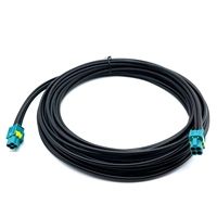 Cable de Extensión Mini FAKRA de 5 Metros, Cuádruple Macho a Hembra, para Cámara de Navegación de Automóvil