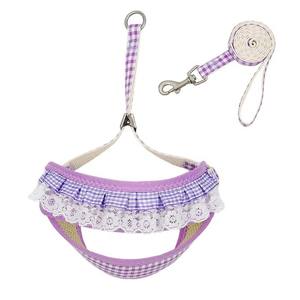 Harnais de luxe rembourré en polyester pour chien avec boucle de traction dorsale pour petites races - Product Image 5