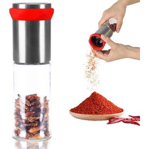Factory Wholesale OEM Logos Custom Manual Stainless Steel Blades Eco-Friendly Dishwasher Safe Chili Grinder Chili Mill - Product Image 1